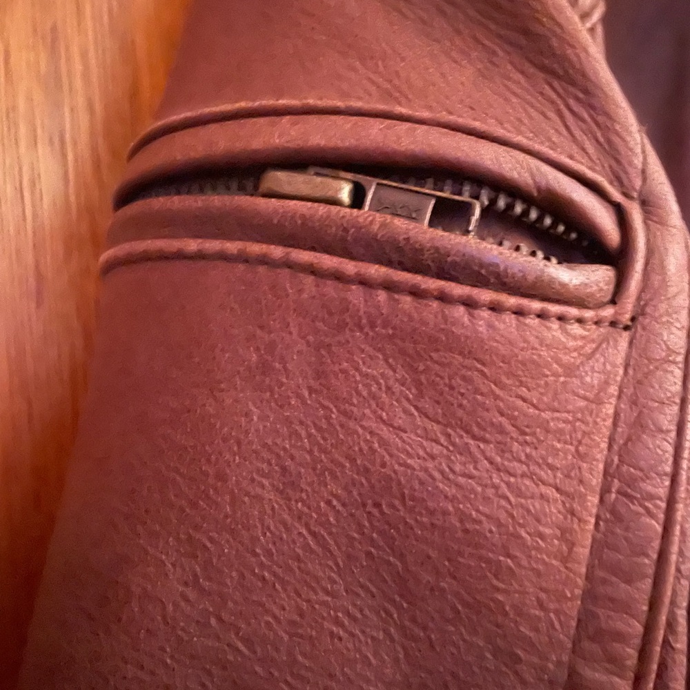 Men’s heavy leather jacket - Picture 4 of 6